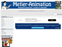 Tablet Screenshot of metier-animation.com